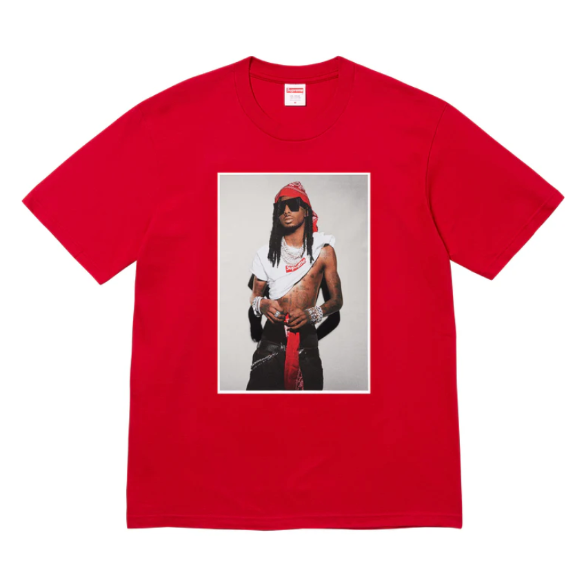 SUPREME FW25 PLAYBOI CARTI PHOTO TEE BLACK WHITE PURPLE RED M-XXL