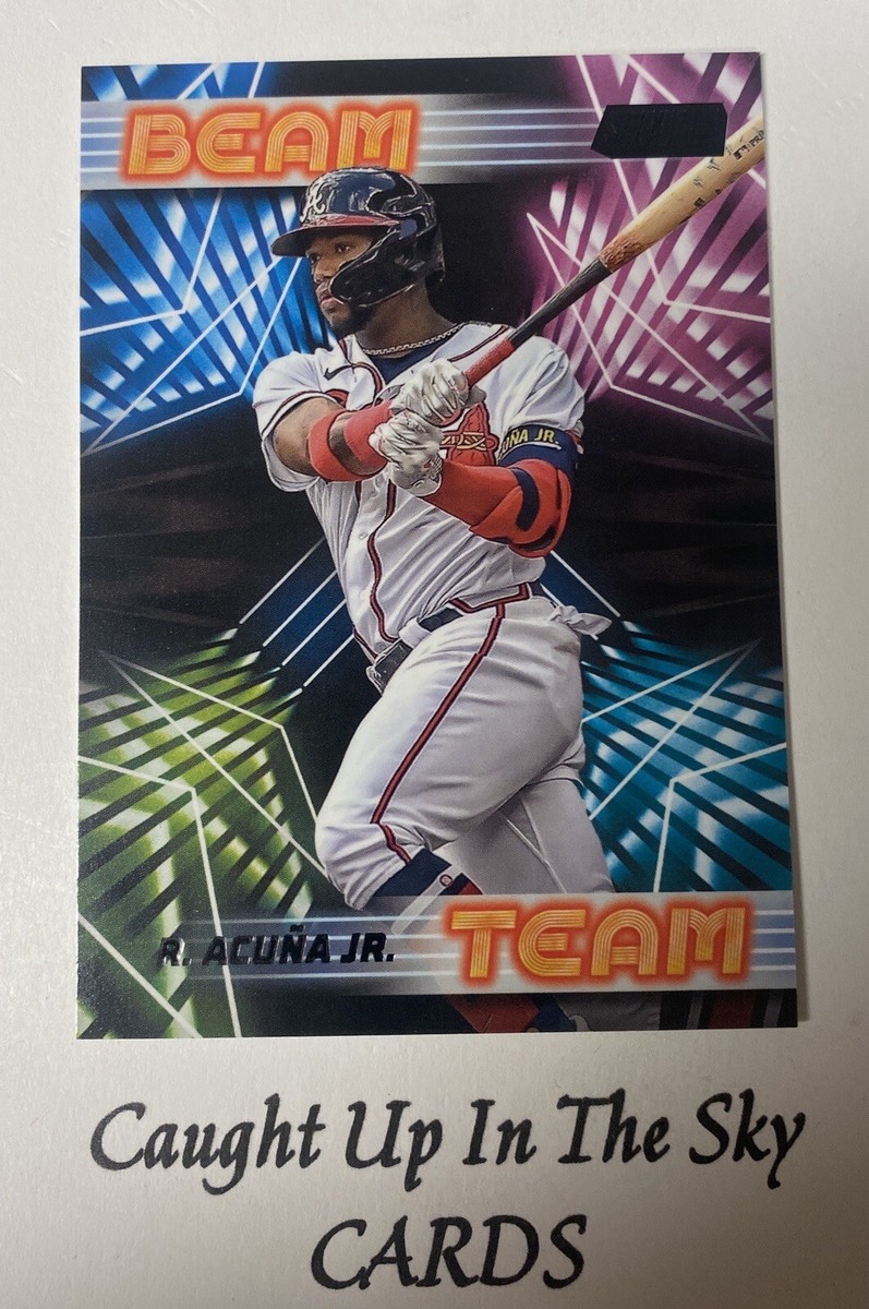 2023 Topps Stadium Club Ronald Acuna Jr. Beam Team Black Parallel
