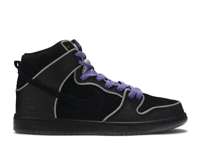 Nike SB Dunk High Elite Black/Purple Box 833456-002, Size 13