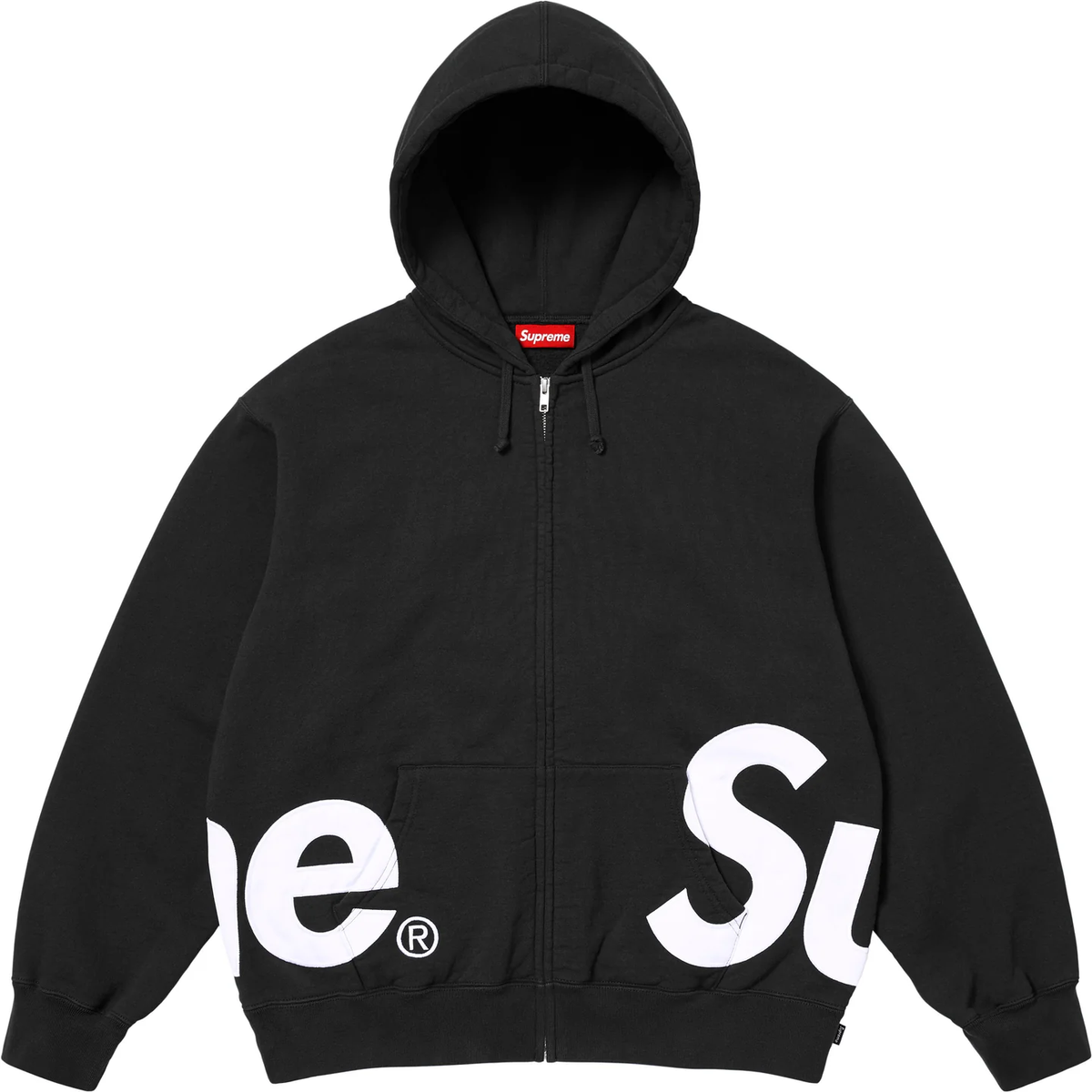 Supreme Big Logo Zip Up Hooded Sweatshirt 5colors SS25 | eBay