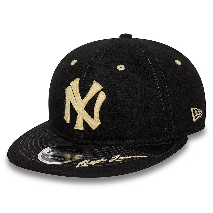 NY Yankees New Era x Polo Ralph Lauren Black Retro Crown 9FIFTY