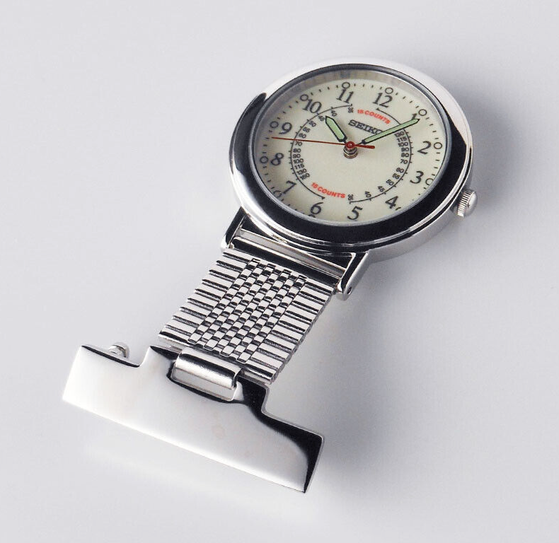 SEIKO SVFQ003 Nurse Watch with Simple Pulse Meter Dial [Pin Badge