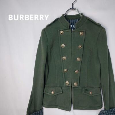 Burberry Blue Label Napoleon Jacket Khaki Vintage Women's Size 38