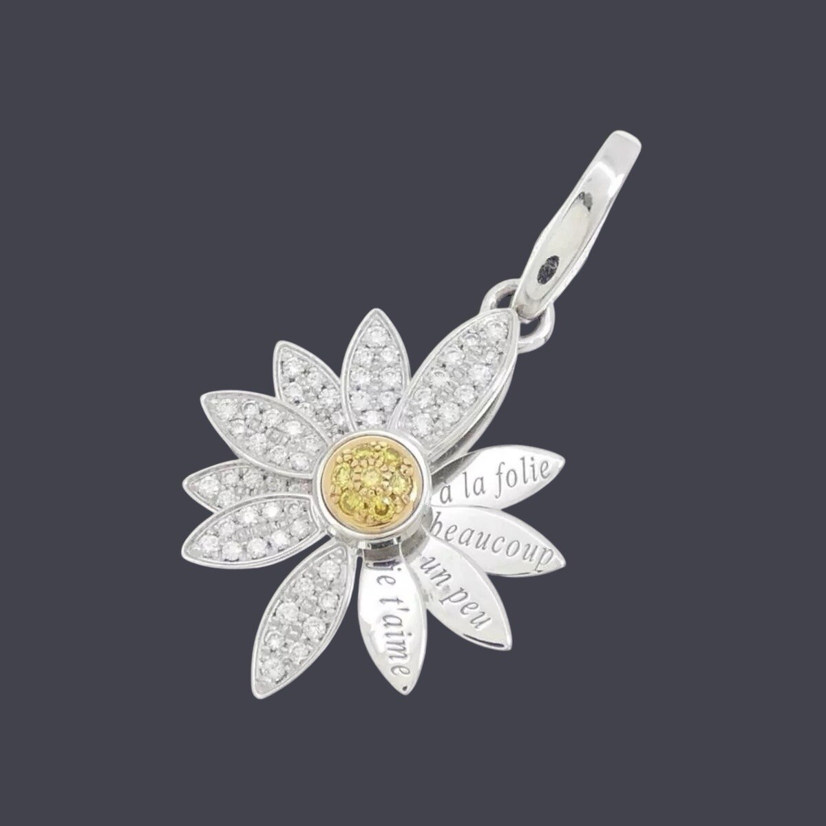 Limited Edition 61/65 Cartier 18K White And Yellow Diamond Flower