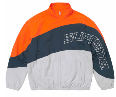Supreme Curve Track Jacket Grey SS24 Size Medium NEW IN HAND Teal