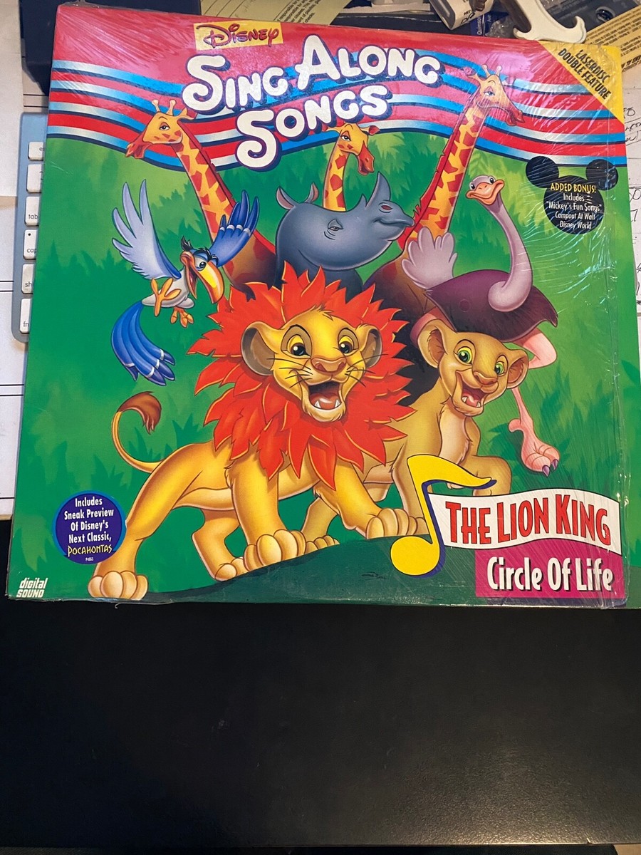 Disney Sing Along Songs The Lion King Circle Of Life Laserdisc | eBay
