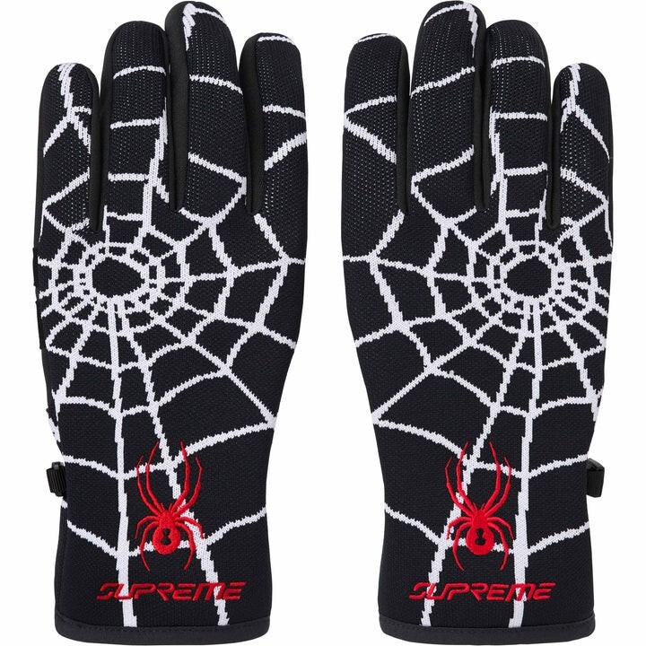 Supreme x Spyder Gloves Jacquard Knit Graphics | Sz MEDIUM