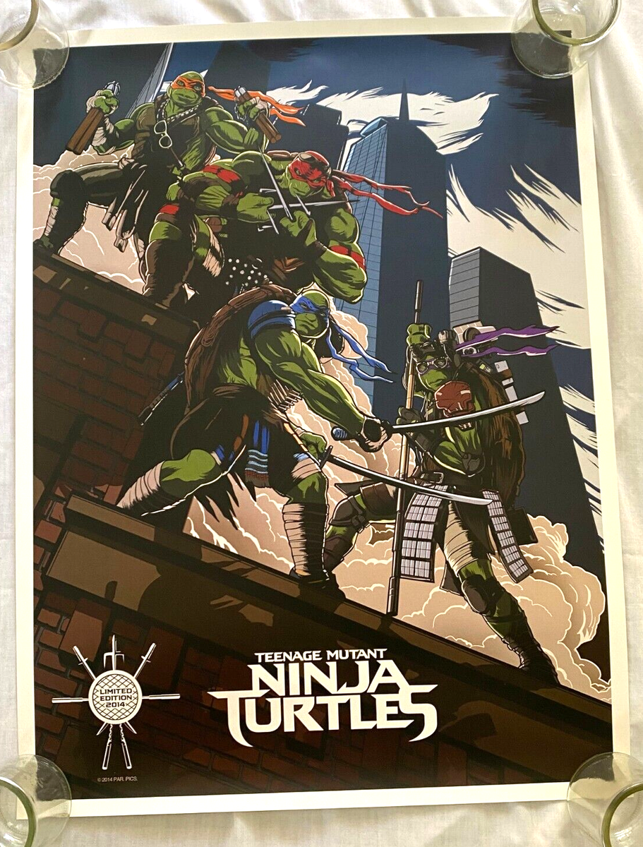 Teenage Mutant Ninja Turtles Limited Edition Posters 2014 Set of 4