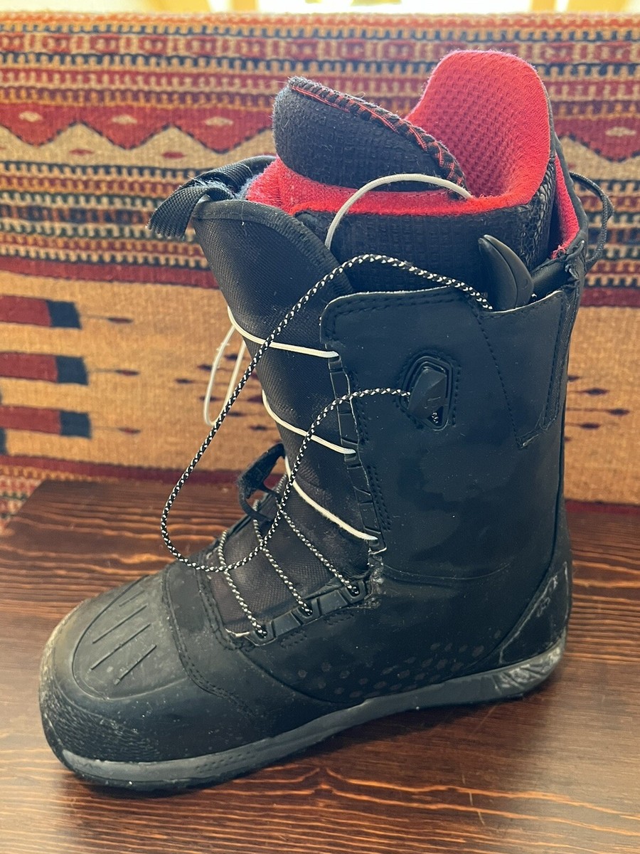 Burton ION Speedzone Black Red Snowboard Boots Men's 8 | eBay
