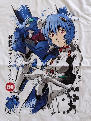 Envangelion Rei Ayanami + EVA-00 Prototype Japan Style T-shirt | eBay