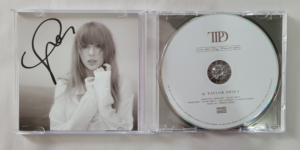 The Tortured Poets Department TTPD Taylor Swift SIGNED CD Album