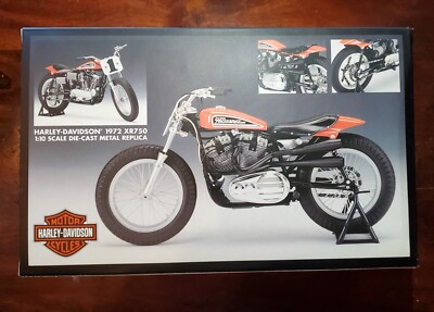 Harley Davidson 1972 XR750 1;10 Scale Die-Cast Metal Replica 99304