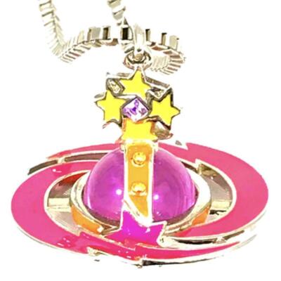Vivienne Westwood Shooting Star Small Orb Necklace Pink Star IN