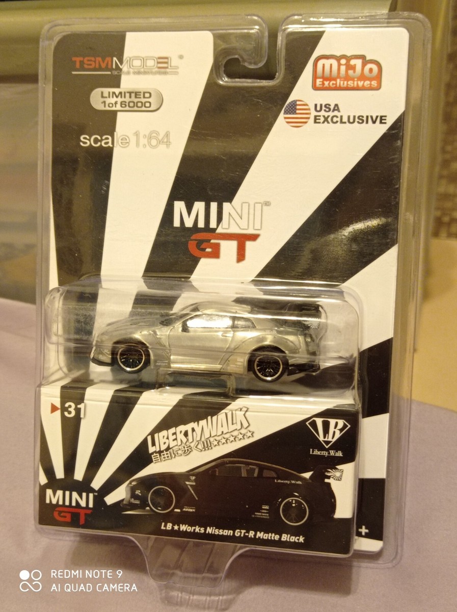 MINI GT 31 chase LB WORKS Nissan GT-R (R35) Matte Black Type 1
