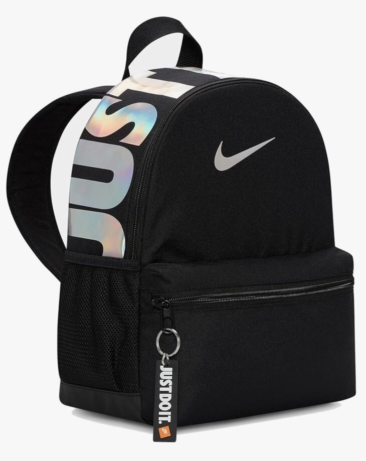Nike Brasilia JDI Mini Backpack (11L) Black/Black/Holographic