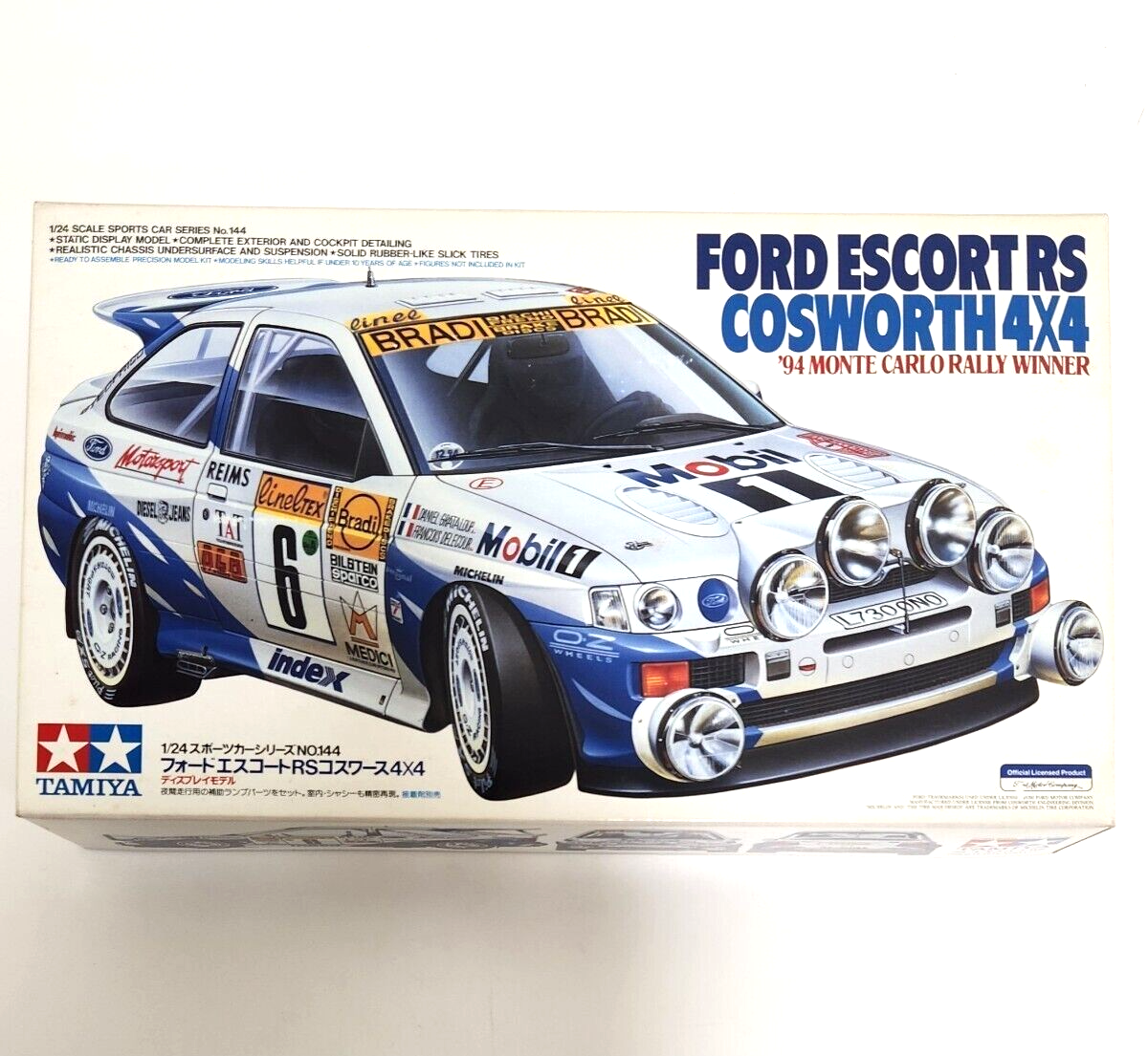 Tamiya 1/24 Ford Escort RS Cosworth 4x4 Sport Car Series NO.144
