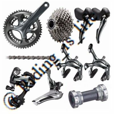 Shimano Tiagra 4700 2X10 Speed Full Road Groupset 50-34T/52-36/165