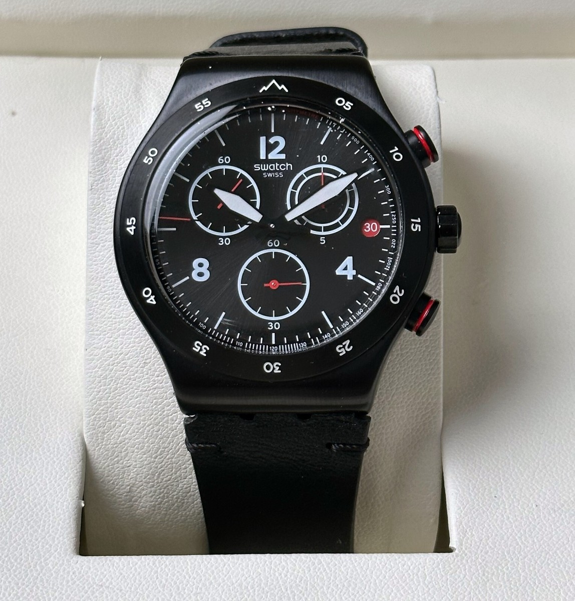 Swatch SR936SW Swiss Made Black Men's Wristwatch 44mm | eBay