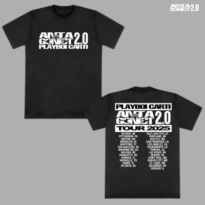 Playboi Carti Antagonist 2.0 Tour 2025 Opium Label VIP Merch T