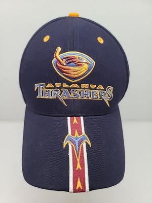 Vtg NHL Atlanta Thrashers Wool Acrylic Blue Embroidered Hat