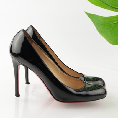 Christian Louboutin Womens Simple Pump Size 36.5 6.5 Black Patent