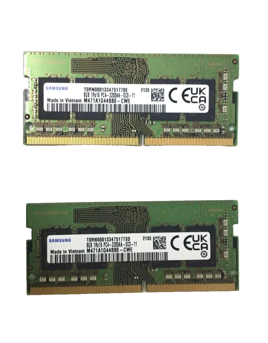 16gb Samsung 2x8GB DDR4 3200 MHz PC4-3200AA Laptop SODIMM 260pin