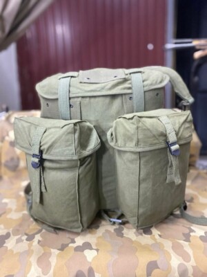 South Vietnamese Cotton Canvas Backpack ARVN Rucksack X Frame