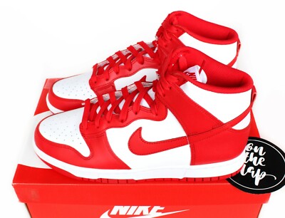 Nike Dunk High Retro University Red White UK 5 7 8 9 10 13 14 15