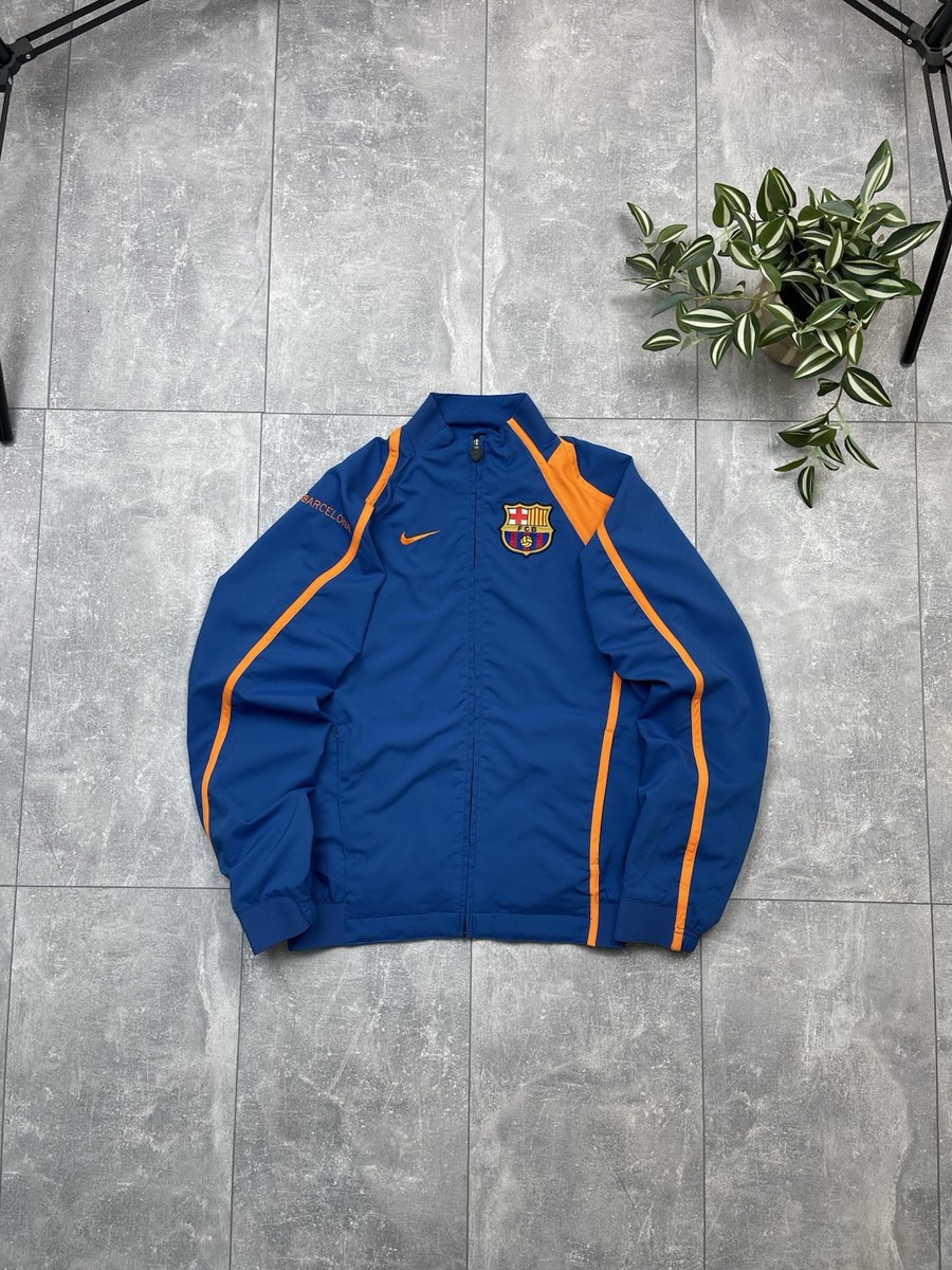 Vintage FC Barcelona 2006 2007 Nike Zip up Dril Track Jacket Size