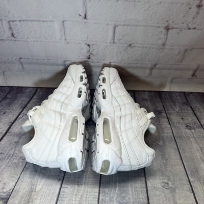 Nike Air Max 95 Triple White Silver Shoes DH8015-100 Women's Size