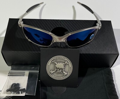 OAKLEY JULIET PLASMA ICE IRIDIUM POLARIZED X METAL NEW NEVER WORN