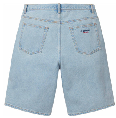Supreme Baggy Denim Shorts SS24 Washed Indigo Size 32 Jorts New