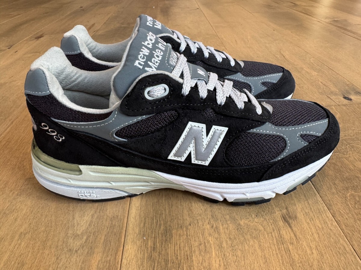 New Balance 993 Running Shoes Sneakers Black Gray MR993BK USA in
