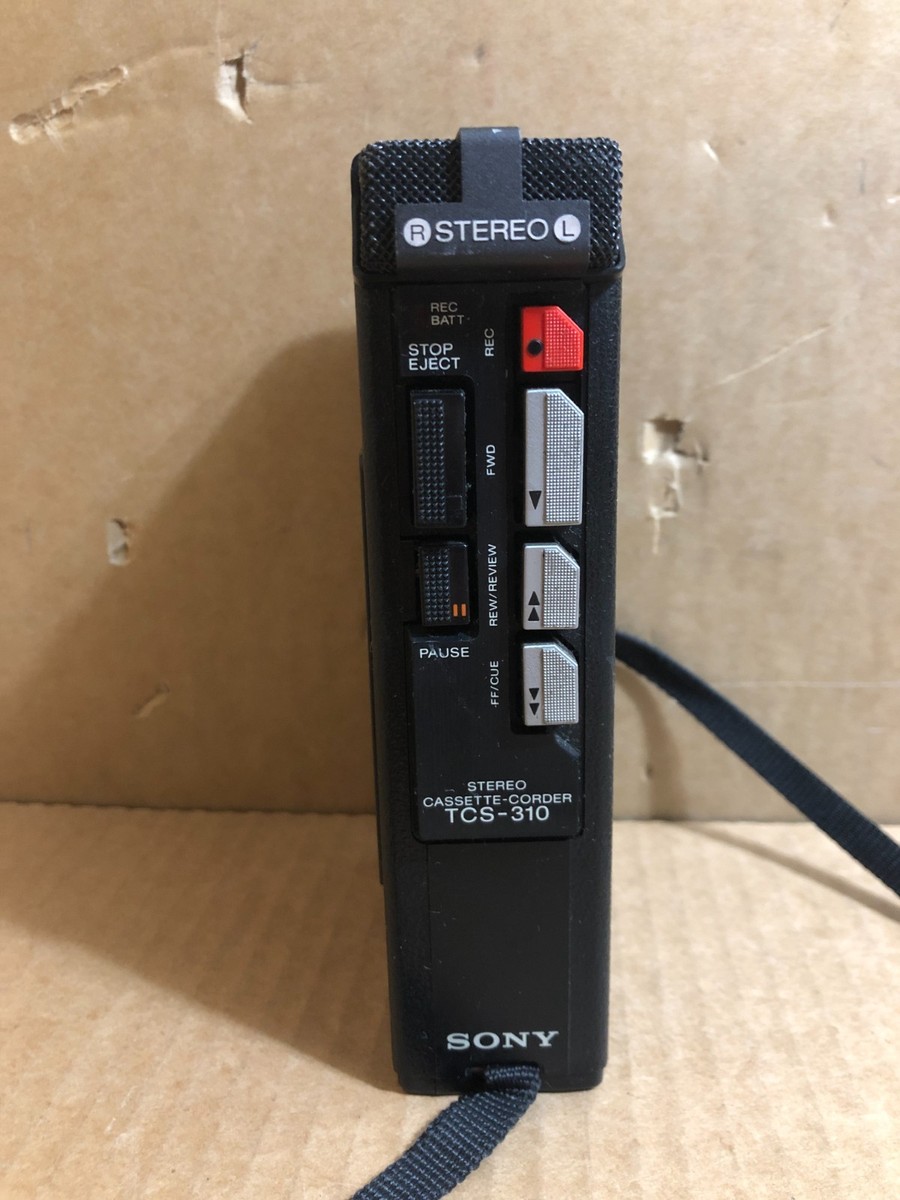 Sony TCS-310 Stereo Cassette-Corder Recorder/Player (Untested