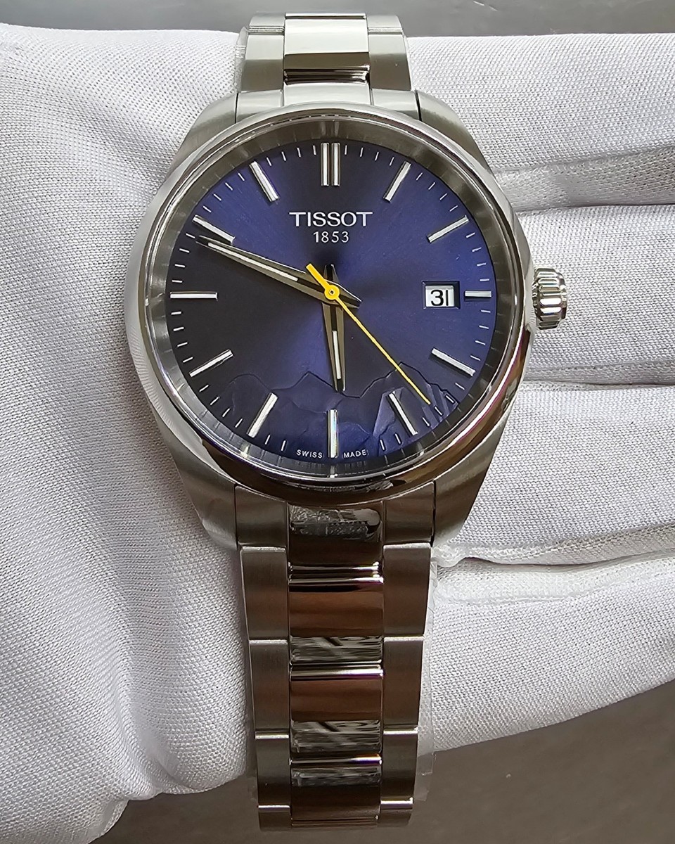Tissot PR 100 Quartz Jungfraubahn 34mm Blue Dial Womens Watch T150