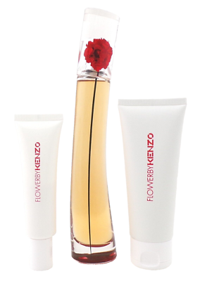 Flower by Kenzo L'ABSOLUE 1.7oz EDP Spray+2.5oz B/Cream+20ml Hand