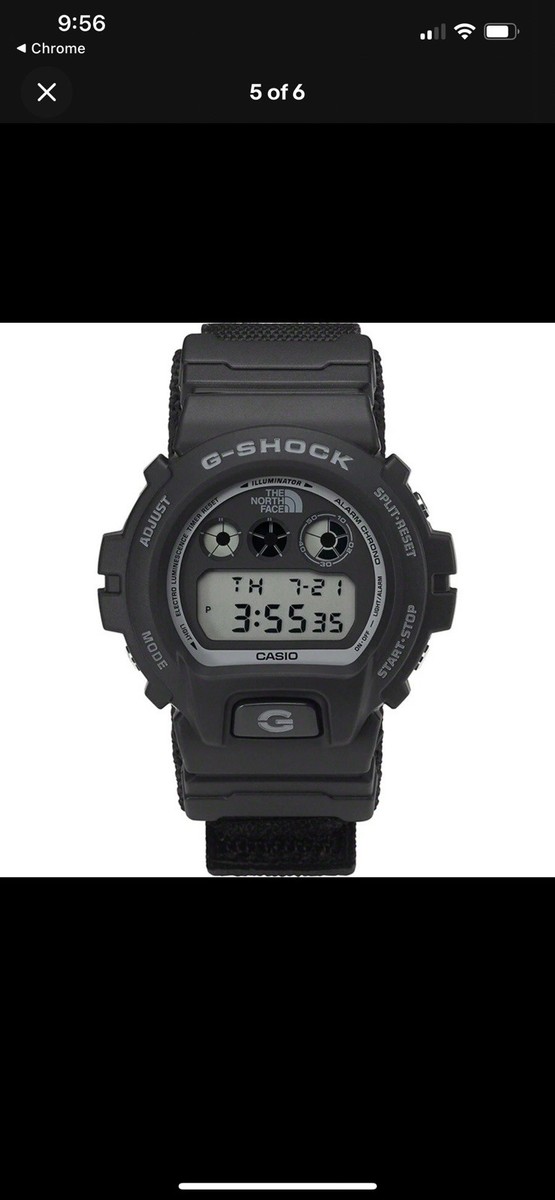 Supreme x The North Face x Casio G-Shock Watch Black TNF FW22 Week