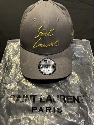 BRAND NEW SAINT LAURENT YSL BASEBALL CAP ONE SIZE COTTON NEW ERA