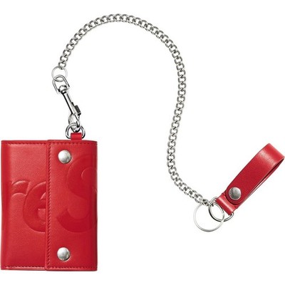 Supreme Leather Chain Wallet RED (NO BOX) | eBay