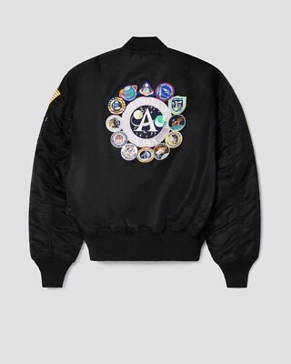 Alpha Industries Classic Nylon Apollo Ma-1 NASA Bomber Jacket | eBay