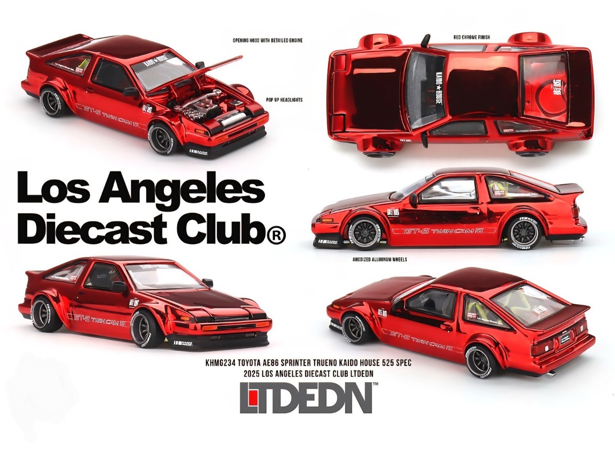 Kaido House LTD EDN Toyota AE86 Sprinter Trueno 525 Spec 2025 Los