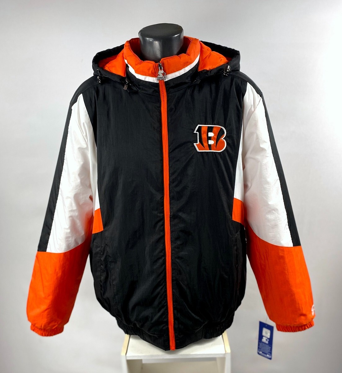 CINCINNATI BENGALS Starter PRO LINE Hooded Jacket 3X 4X 5X | eBay