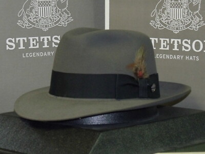 STETSON PINNACLE 100% BEAVER FUR FEDORA HAT | eBay