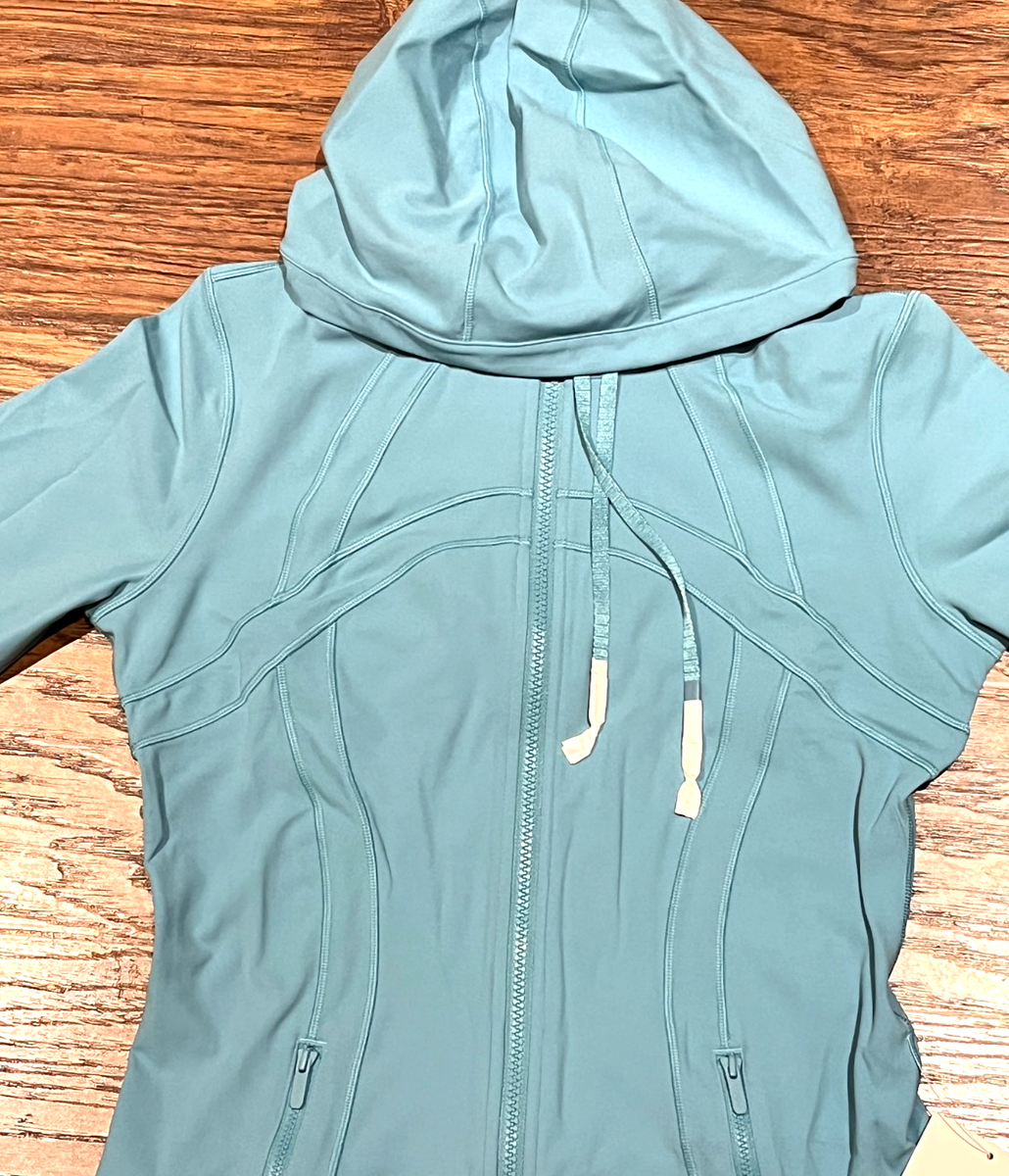 NEW Lululemon Define Hooded Jacket Nulu Washed Blue Size 10 | eBay
