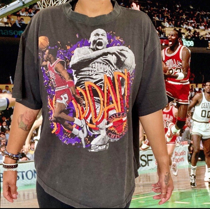 🐃Vintage 1990 Chicago Bulls Michael Jordan Shirt Salem L/XL
