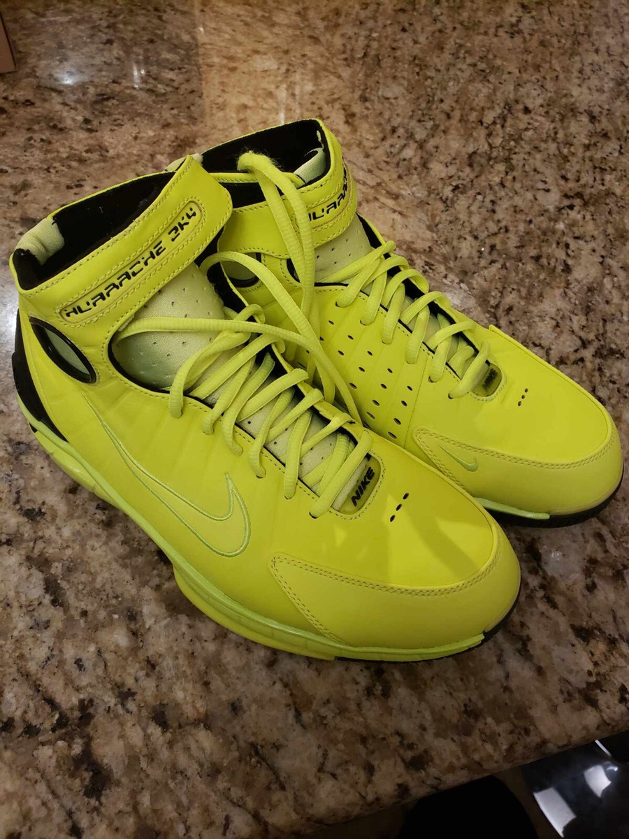nike air zoom huarache 2k4 size 8 volt green | eBay