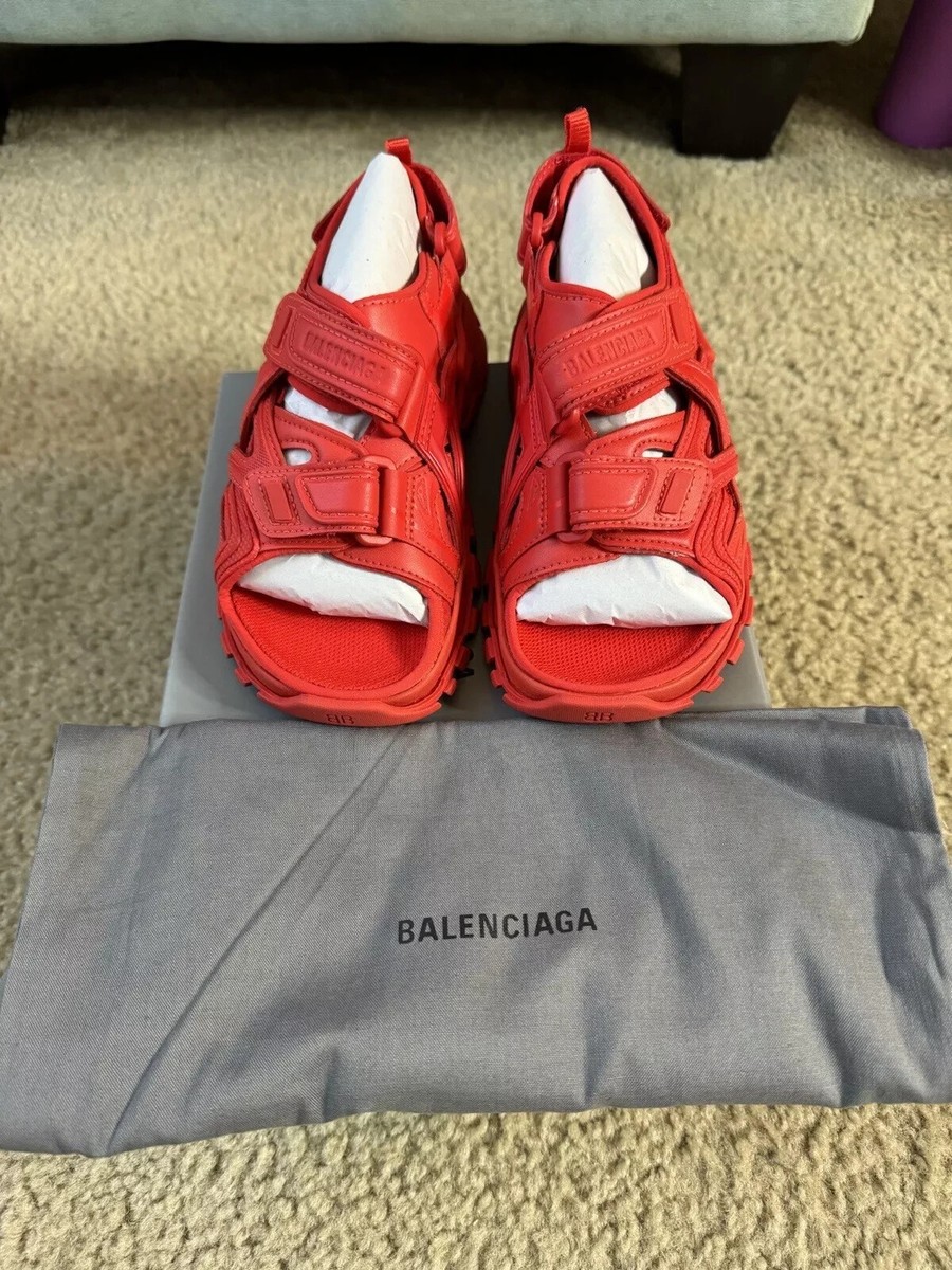 Balenciaga Kids Track Sandals Red Sz EU 32/ US 1 SKU 644999 W2CC1