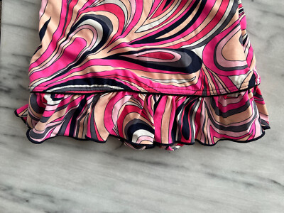 Juicy Couture Designer Girl's One Piece Swim Suit sz 4T Pink Multi