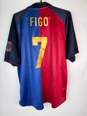 FC Barcelona Figo 1999 2000 Nike Home Centenary Shirt Jersey FIGO