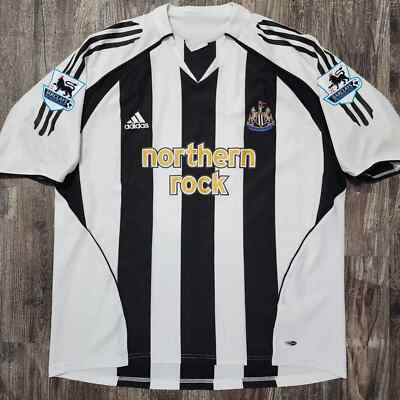 2006 Adidas Newcastle United Home Soccer Jersey Michael Owen Men